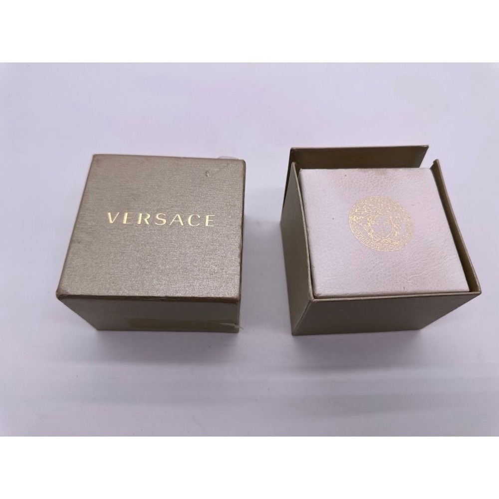 Versace Medusa Head Gold Tone Statement Ring Made in Italy Size 17 with Box - Picture 11 of 12